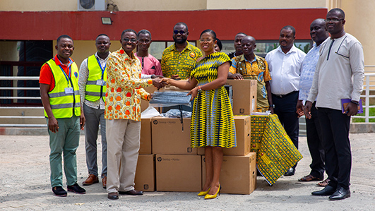 FASUL Donates 10 Computers to Takoradi Technical University's Center for Gender and Advocacy.